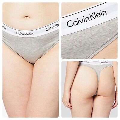 Calvin Klein Thong Size Small Grey Bnwt String Knickers Underwear • 12.20€