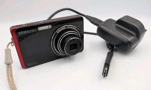 Samsung ST500 12.2MP Kompakt Digitalkamera Selfie Bildschirm Schwarz Rot Getestet - Bild 1 von 12