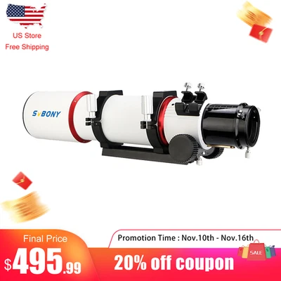 SVBONY SV550 Astronomical Telescope 80mm Refractor OTA Triplet APO for Deep Sky - Image 1 of 4