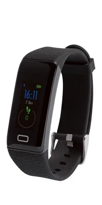 SILVERCREST® Aktivitätssensor Fitnessarmband Armbanduhr Uhr SAS 89 schwarz - Bild 1 von 2