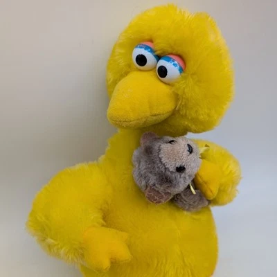 "Música de cuerda vintage con oso de peluche Applause Sesame Street Big Bird 16""" Foto 1 de 4