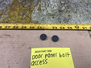 2012-2018 2 Door FIAT 500 POP Door Panel Screw Access Trim Plugs Set Of 2 - Picture 1 of 11