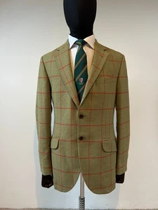 Atemberaubende Hackett Horse & Hound Tweed Country Shooting 100% Wolle Jacke UVP 850£ - Bild 1 von 13