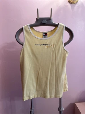 Vintage Tommy Hilfiger Kids Yellow Sleeveless Tank Top Girls XL - Image 1 of 3