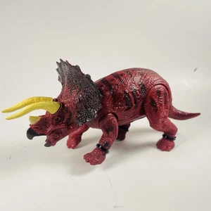Kid Galaxy Jurassic World Triceratops Dinosaur Toy Figure Sounds Lights Tested - Picture 1 of 5