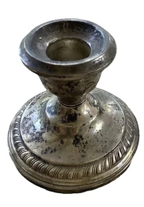 1 Revere Silver Company Sterling 1950’s Reinforced Cement Weighted Candlestick - Bild 1 von 6