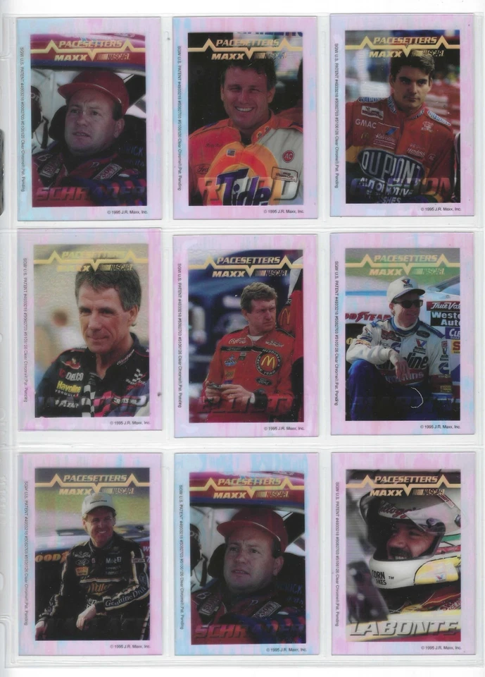 *1995 Maxx PACESETTERS CROWN CHROME--Complete 9 card set-Straight to pages!* - Image 1 of 1