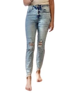 Cello high rise distressed hem slim straight size 11 - Picture 1 of 1