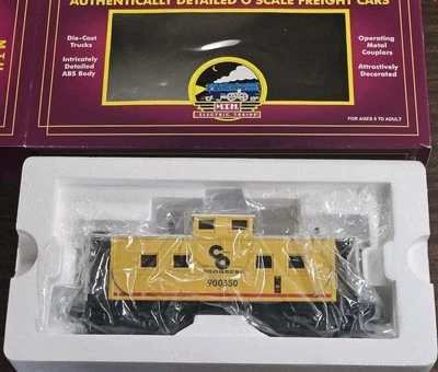 MTH PREMIER CHESAPEAKE & OHIO STEEL CABOOSE 20-91057! O SCALE C&O “FOR PROGRESS” - Image 1 of 3