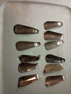 Vintage Metal Shoe Horn Lot Of 11 - image 1 of 4