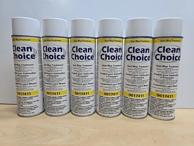 Spray de tratamiento de fregona de polvo 6 Clean Choice 14 oz grado de limpieza 0617411 VOC Cmpnt Foto 1 de 4