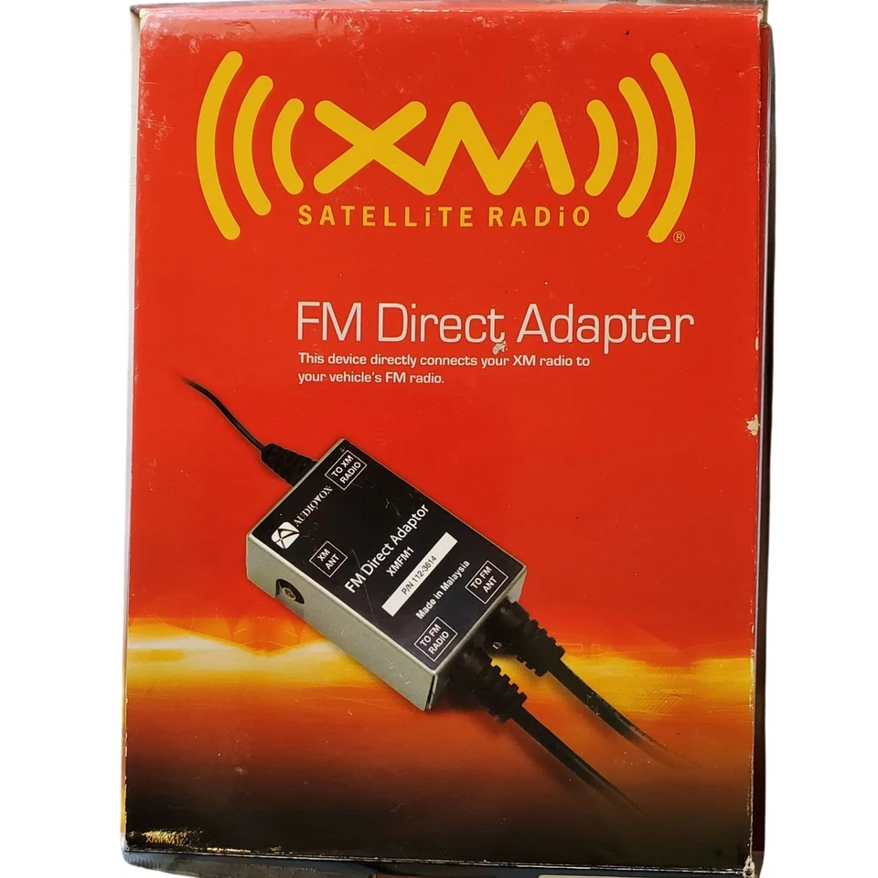 Audiovox XM rádio via satélite adaptador direto FM XMFM1 para todos os receptores XM - Imagem 1 de 3