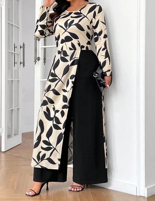 Frenchy Plus Size Elegant Minimalist 2-In-1 Jumpsuit | Chic Evening Party Wear - Image 1 of 4