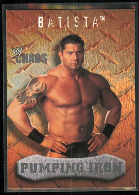 Fleer WWE Chaos Pumping Iron Batista Base #89 2004 Foto 1 de 2