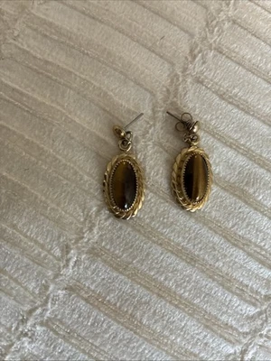 Tiger Eye Gemstone Earrings Women - Image 1 of 3