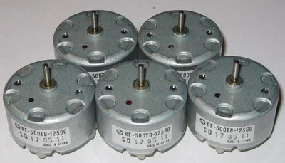 5 X Mabuchi RF-500 Motors - 1.5 to 12 VDC - Solar Motor - Mabuchi RF-500TB-12560 - Image 1 of 4