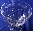 Stuart Crystal Art Deco (five) Goblets With Stratford Rings