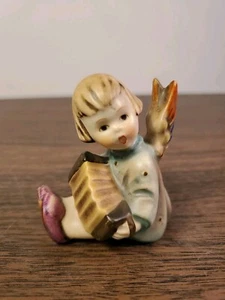 Vintage Hummel Goebel Figurine Candle Holder Angel with Accordion W. Germany. - Picture 1 of 6