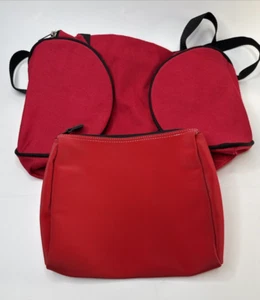 Linda Dano Small red duffle bag New - Picture 1 of 10