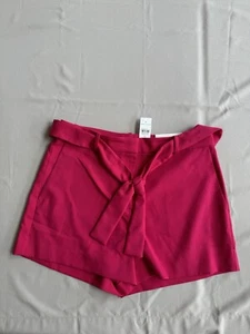 Ann Taylor Women’s Marina Tie Waist Shorts. Pockets Stretch Fuchsia, Pink -SZ 10 - Bild 1 von 11