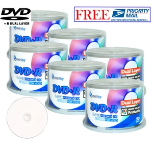 300 piezas disco de grabación de doble capa imprimible concentrador de inyección de tinta blanco SmartBuy DVD+R DL 8x - Imagen 1 de 3