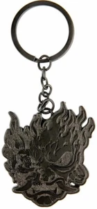 Cyberpunk 2077 Demon Metal Keychain Johnny Silverhand Key Ring Trauma Team Gift - Picture 1 of 1