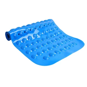 Large Long Rubber Suction Anti Non Slip Bath Shower Mat Foot Massage Bathroom MS - Picture 1 of 20