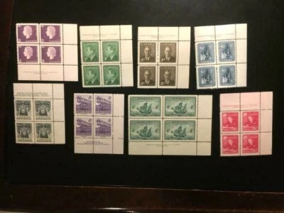Canada-8 Stamps Blocks Lot. Unused-O-Gum-(NH) FINE-Free Shipping - Image 1 of 2