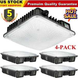 LED Gas Station Canopy Light, 70 Watt Carport Ceiling Light 5000K, Outdoor Rated - Picture 1 of 18