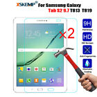 Protection d'écran en verre trempé pour Samsung Galaxy Tab S2 9,7 SM T813 T819 2 pièces
