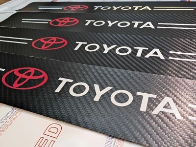 4 piezas TABLERO RASGUÑO UMBRAL PUERTA ADORNO compatible con Toyota Foto 1 de 4