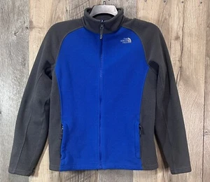 The North Face Full Zip Up Fleece Boy's XL (18/20) Blue/Gray Jacket Outerwear - Picture 1 of 13