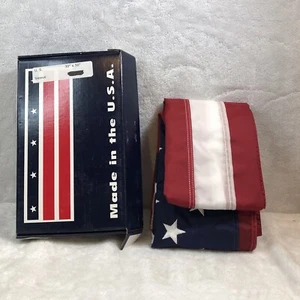 American Flag - 100% Made in the USA - 2.5' x 4' ft – Pole Flag Sewn Nylon - Picture 1 of 10