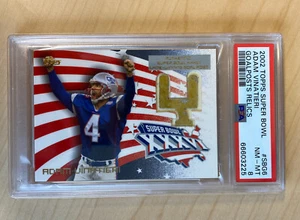 Topps Super Bowl 2002 postes de portería reliquias SBG6 Adam Vinatieri postes de portería reliquia PSA 8 - Imagen 1 de 4