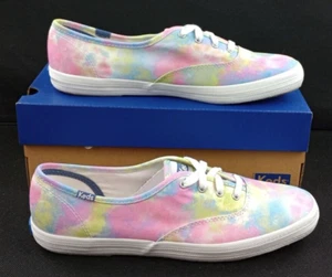 Ked's Women's Champion Canvas Sneakers Size 9.5 M Tie Dye Pastel NWB - Picture 1 of 12