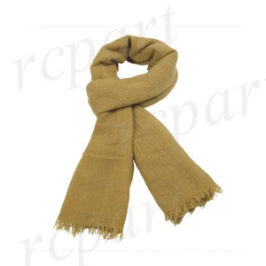 New men's women's scarf scarves large wrap winter solid polyester mustard yellow - Picture 1 of 1