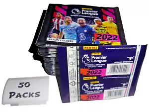 PANINI Premier League 2022 - 50 PAQUETES SELLADOS - 250 PEGATINAS - Imagen 1 de 4