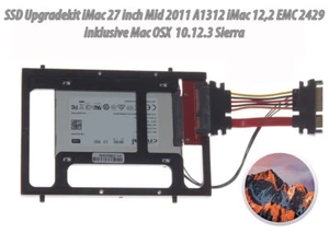 1TB SSD Upgradekit iMac (27“ Mid 2011) 12,2 A1312 EMC2429 Mac OSX Sierra 10.12 - Afbeelding 1 van 2