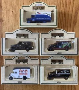 (5) Vintage LLEDO Models Of Days Gone Delivery Trucks Vans ALL DIFFERENT - Lot 7 - Picture 1 of 6