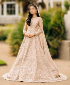 Bridal Wedding Reception Dress Zuria Dor - Pakistani | Indian | Asian Hand work - Picture 1 of 12