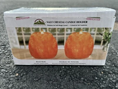 Set of 2 Himalayan Glow Salt Candle Holder - Image 1 of 4