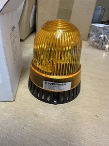 WERMA 42132075 Flash / Sounder Beacon 8 Tone 24Vdc Yellow X 2 - Picture 1 of 9