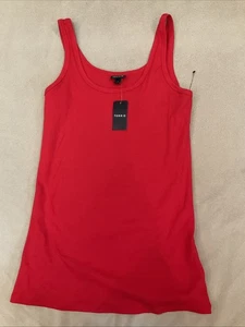 Camiseta sin mangas Torrid súper suave tejida acanalada 2 roja nueva con etiquetas - Imagen 1 de 4