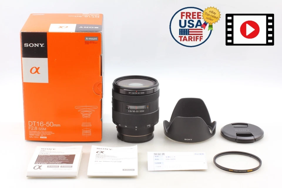 【N COMO NUEVO+++ con capucha de caja】Sony DT 16-50mm f/2.8 SSM SAL1650 Lente Zoom Montaje Alpha A Foto 1 de 4