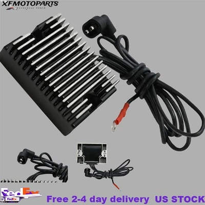 Black Voltage Rectifier Regulator Fit For Harley Big Twin Shovelhead FLHT 81-88 - Image 1 of 4
