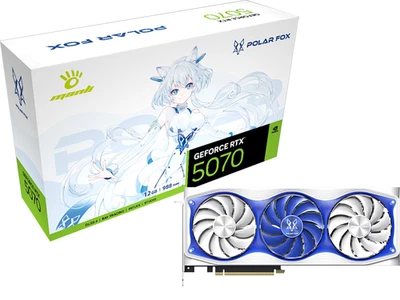 Manli GeForce RTX 5070 POLAR FOX OC 12GB GDDR7 Graphics card. - Image 1 of 4