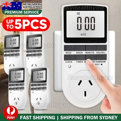 Digital Timer Switch Socket Electric Programmable Power 240V AU Plug Clock AU - image 1 of 4