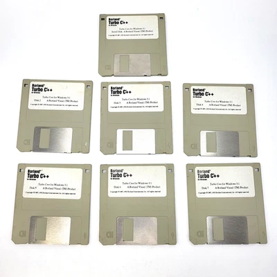 Software Borland Turbo C++ para Windows 3.1 | 1992 3.5" solo 7 discos Foto 1 de 4