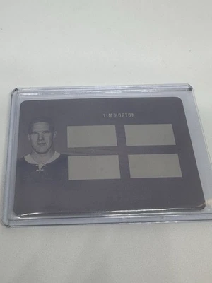 2017 Leaf Ultimate Equipment Printing Plate Magenta 1/1 Tim Horton #UE-16 - Image 1 of 3