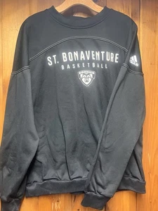 Sweat col rond XL Adidas St Bonaventure Bonnies équipe de basketball émis - Photo 1/5